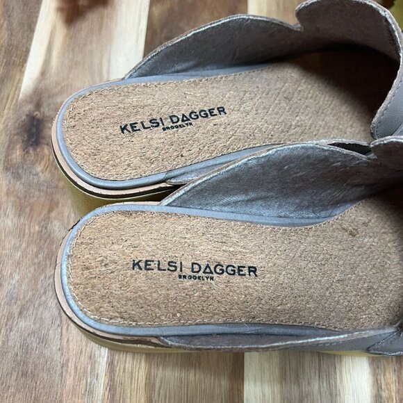 Kelsi Dagger Brooklyn Window Dove Clog Sz 9.5M in Wild Veg Leather - Picture 6 of 11